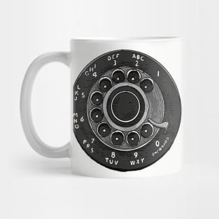 Retro Rotary Dial Phone Mug